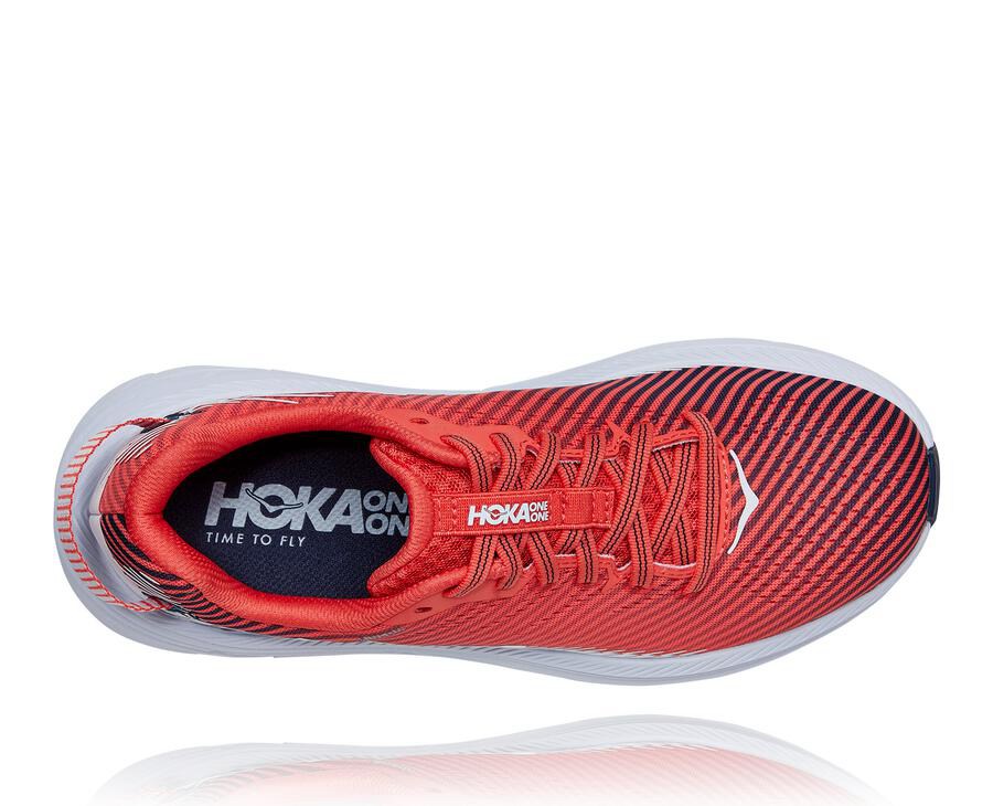 Hoka Australia One One Rincon 2 - Womens Running Shoes Red/White - RUHXZ-7460